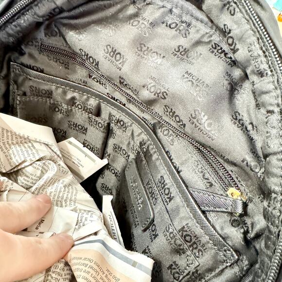 Michael Kors Women Black Nylon Jet Set Travel Large Backpack - Picture 8 of 8